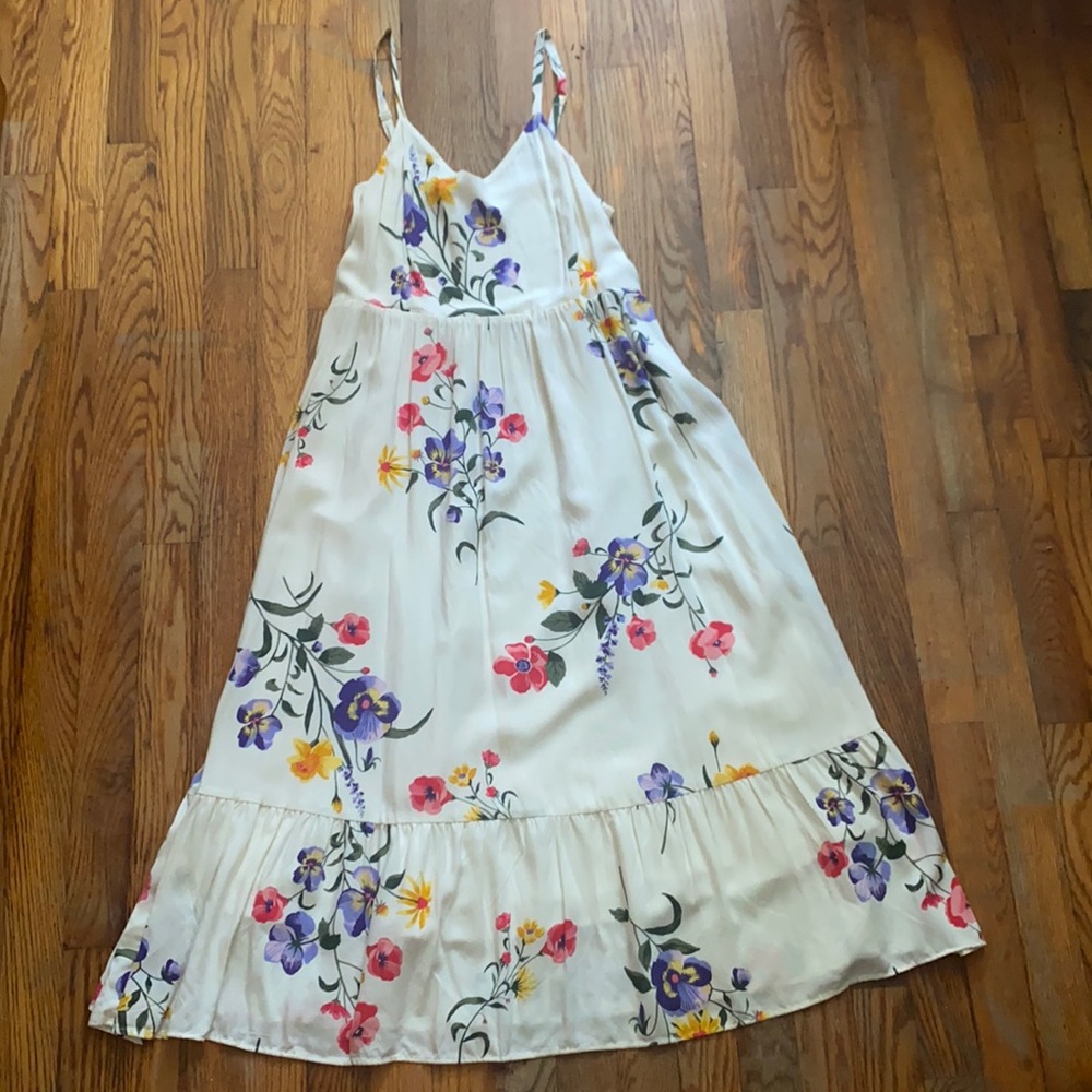 Old Navy, cami style, cream color with floral print